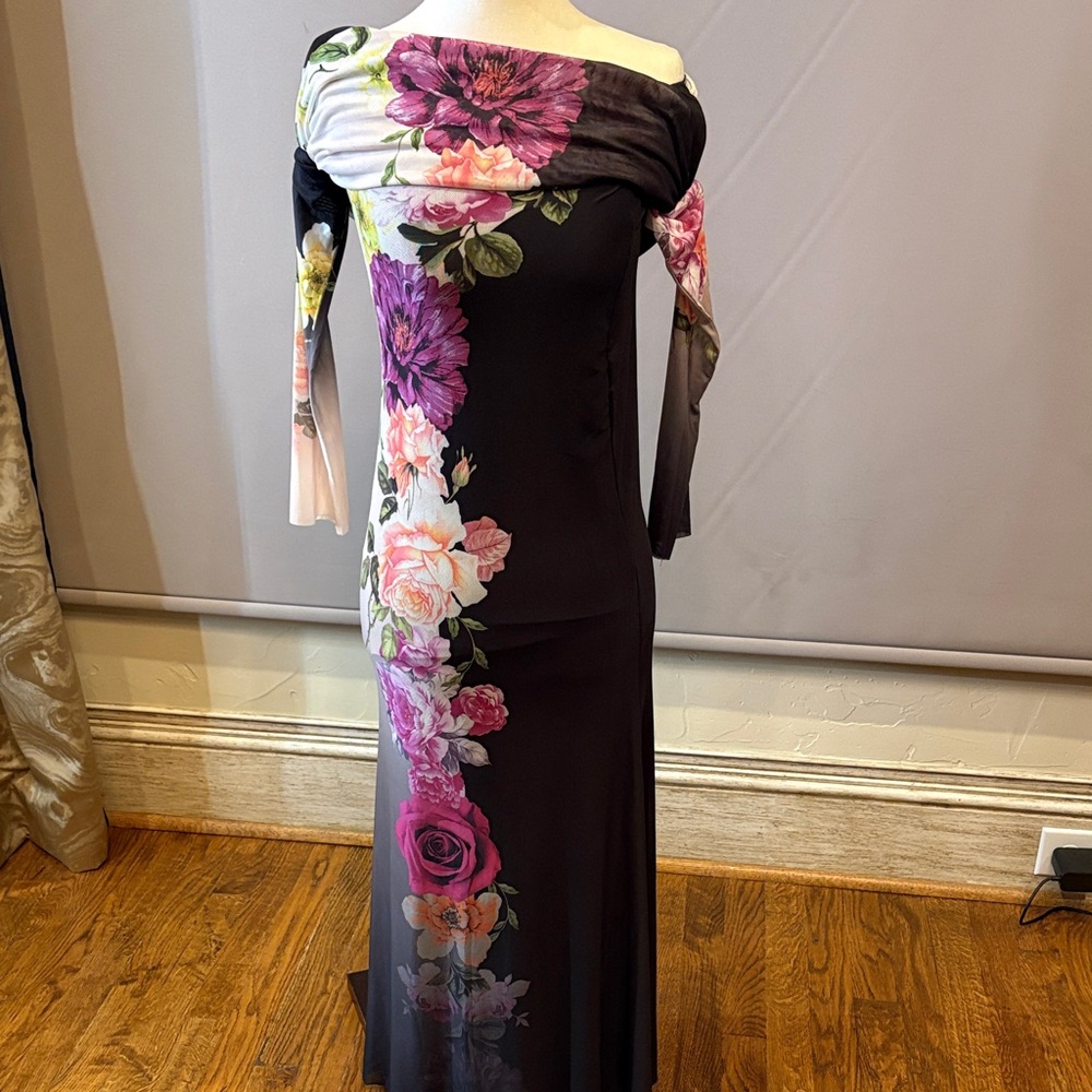 Floral Off-Shoulder Maxi Dress NEW W/TAGS